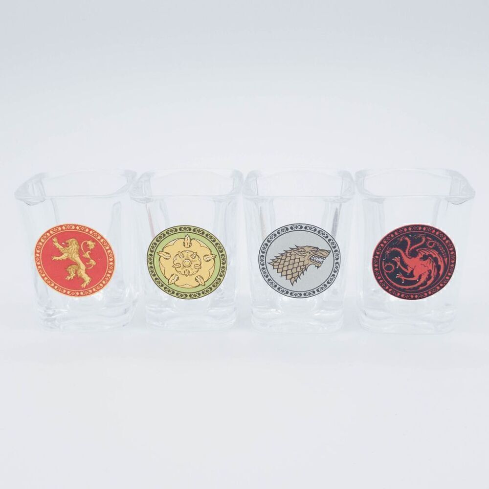 Set of 4 Game of Thrones Shot Glasses